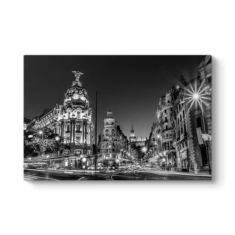 Madrid Grand Via Tablosu - Model 1